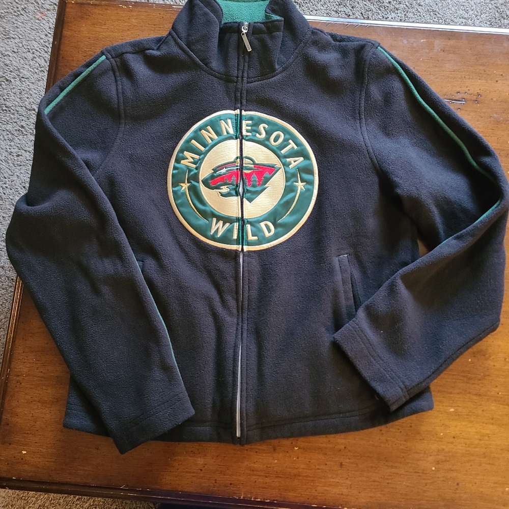 Black Minnesota Wild fleece